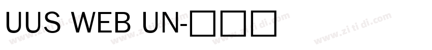 UUS WEB UN字体转换